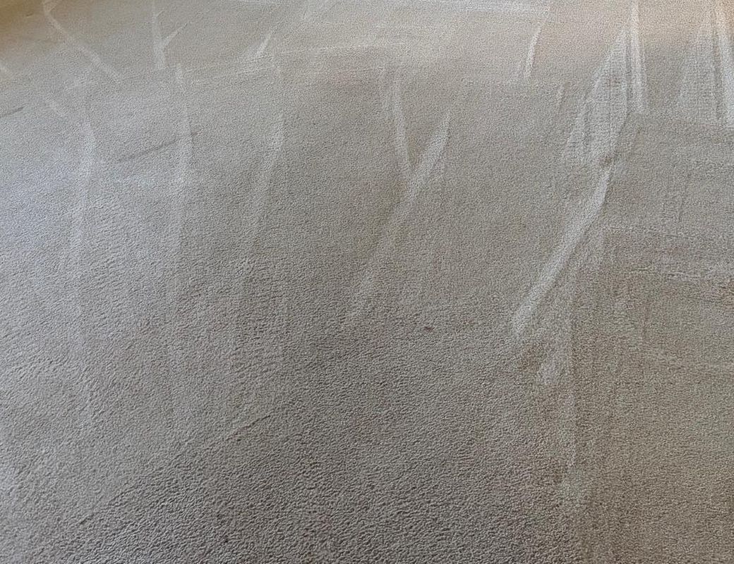 Bedroom carpet after cleaning